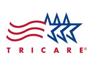 TRICARE official logo with red stripes, blue stars, and the registered trademark symbol