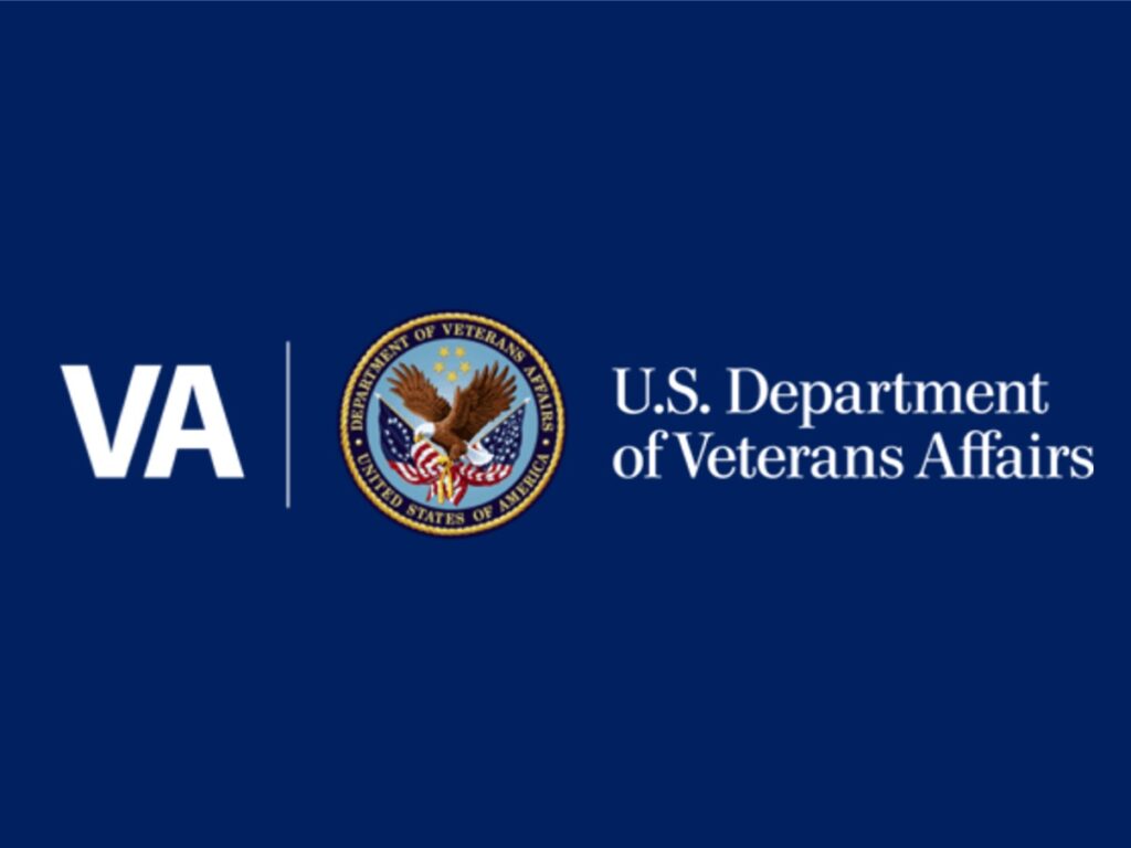U.S. Department of Veterans Affairs official logo with the VA monogram and the American eagle emblem